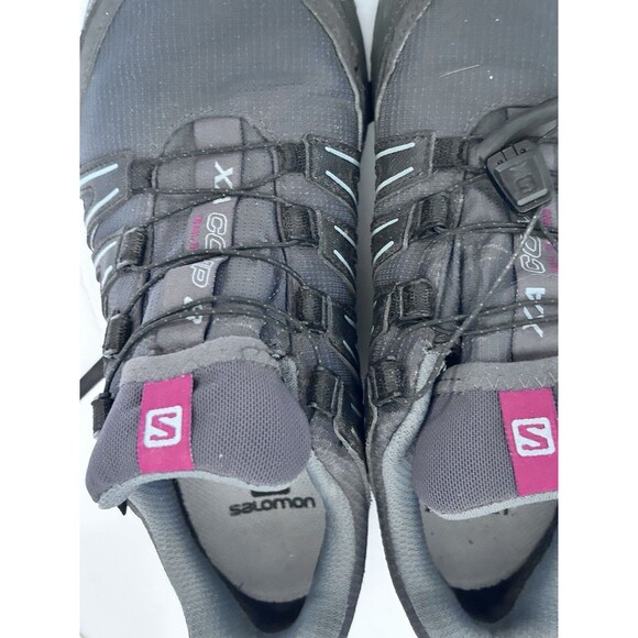 salomon xa comp running shoes Grey pink Size 7 - Picture 3 of 14